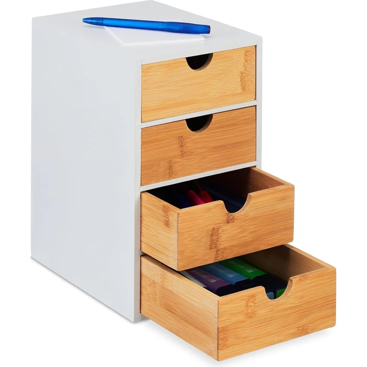 Schubladenbox mit 4 Fächern – Bild 1