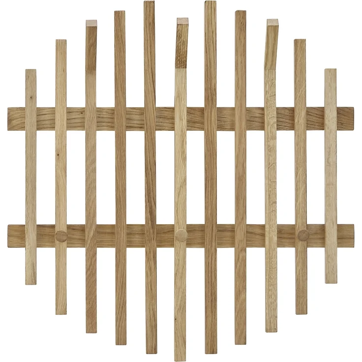 Garderoben-Set >BANTRY< (5-teilig) in Eiche / schwarz - 200x190x35 (BxHxT) – Bild 7
