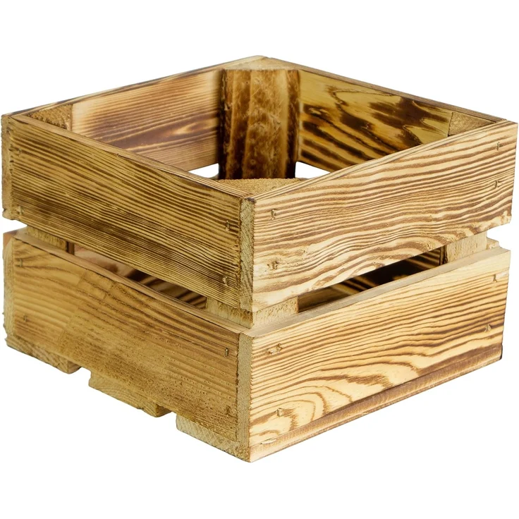 Kistenkolli Altes Land Allzweckkiste 3 x Schuhschrank Schuhregal aus geflammten Holzkisten Schuhablage für (Spar-Set) – Bild 6