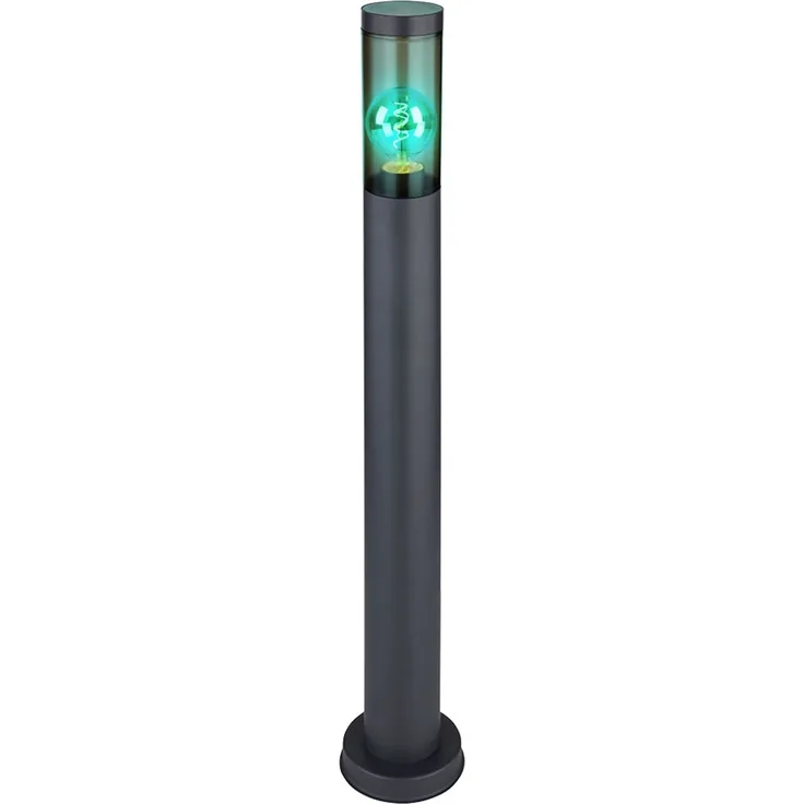 RGB LED Stehleuchte, Edelstahl, rauch, anthrazit, H 80 cm