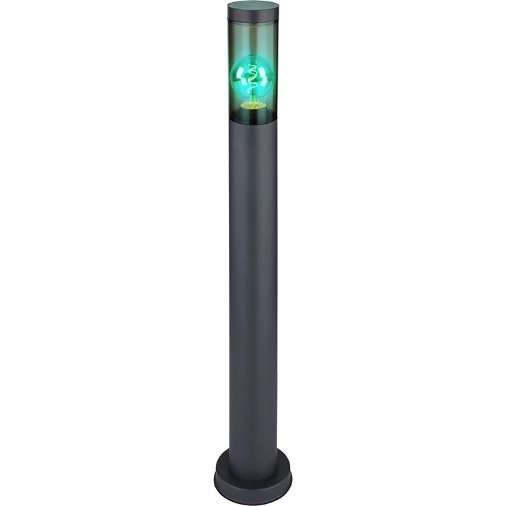 RGB LED Stehleuchte, Edelstahl, rauch, anthrazit, H 80 cm – Bild 1