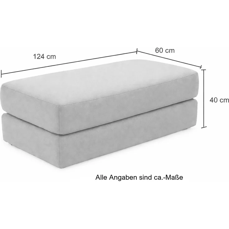 Polsterhocker 124x60 cm Federkern praktische Sitzbank Designerhocker Cord Grün – Bild 8