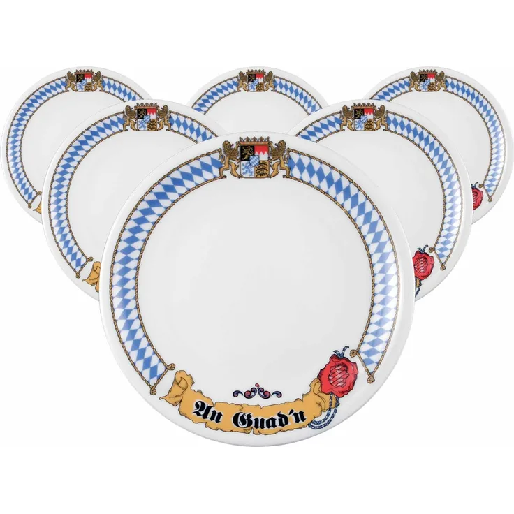 Seltmann Weiden Compact Bayern Frühstücksteller ø 19 cm 6er Set