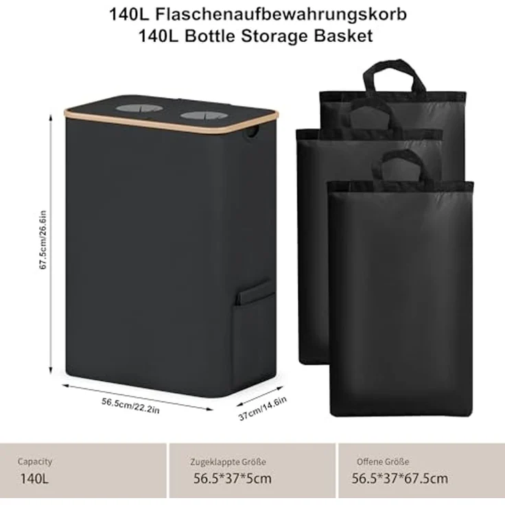 AdelDream Müllsackständer Pfandflaschen Sammelbehälter – Bild 3
