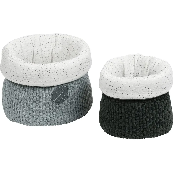 Set mit 2 Babykörben 20*20cm + 20*15cm