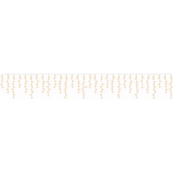 vidaXL Lichtervorhang 798 LEDs Warmes Weiß 2000 x 72 cm 42053484 – Bild 2
