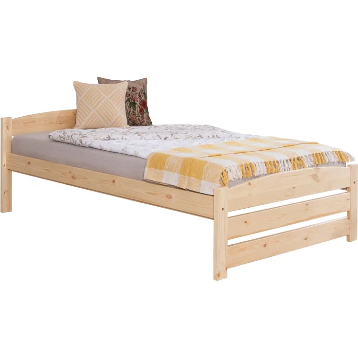 Stauraumbett Seniorenbett "Loni" 120x200 Kiefer massiv
