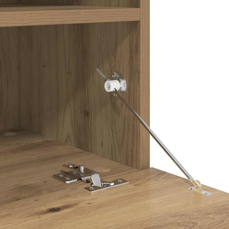 vidaXL TV-Wandschrank-Set mit LED-Lichtern mit LED 7 pcs Artisan-Eiche 3402795 – Bild 10