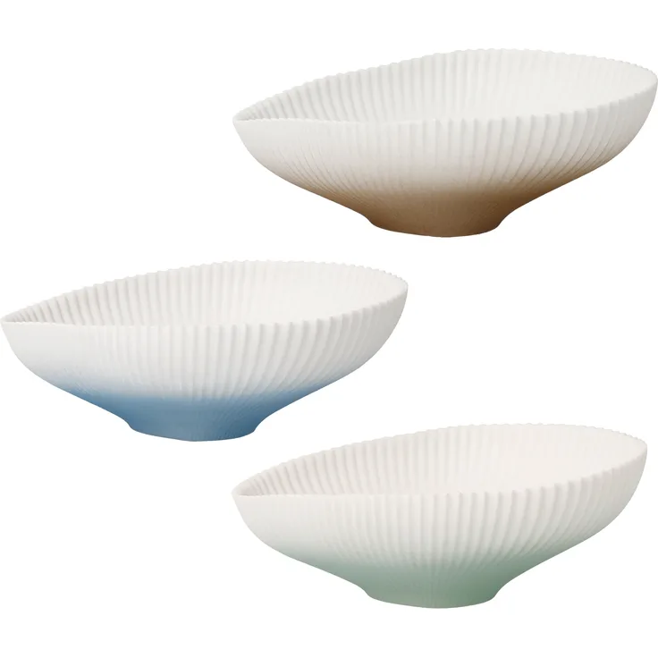 Goebel / Set Raindrop,Schale,9,0cm x 7,5cm x 3,0cm / Biskuit-Porzellan / 9,0cm x 7,5cm x 3,0cm