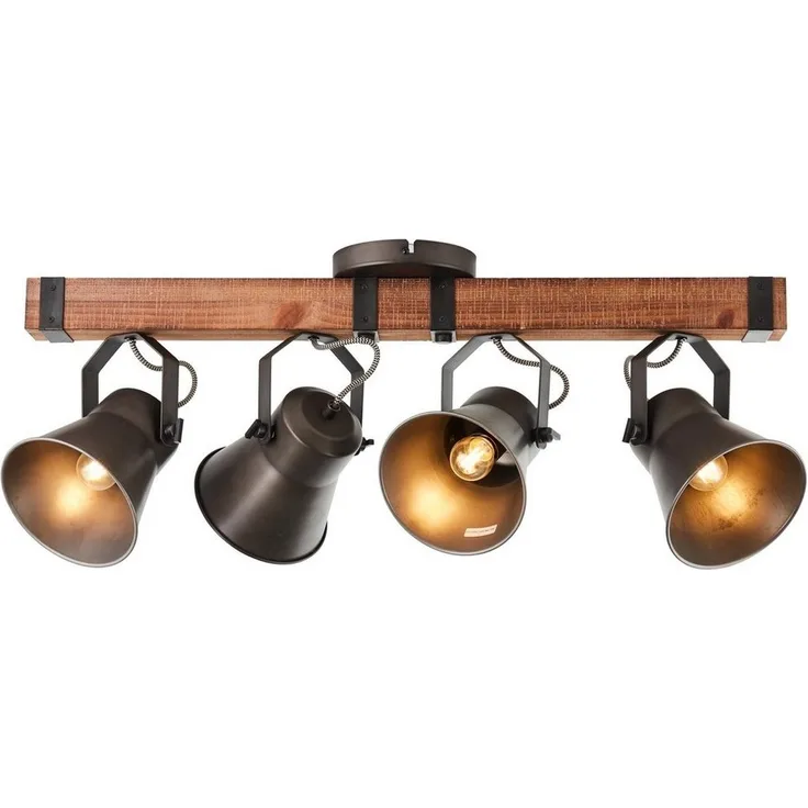 Brilliant Leuchten No. 85831-46 Spotbalken Decca 4-flammig E27 schwarz stahl