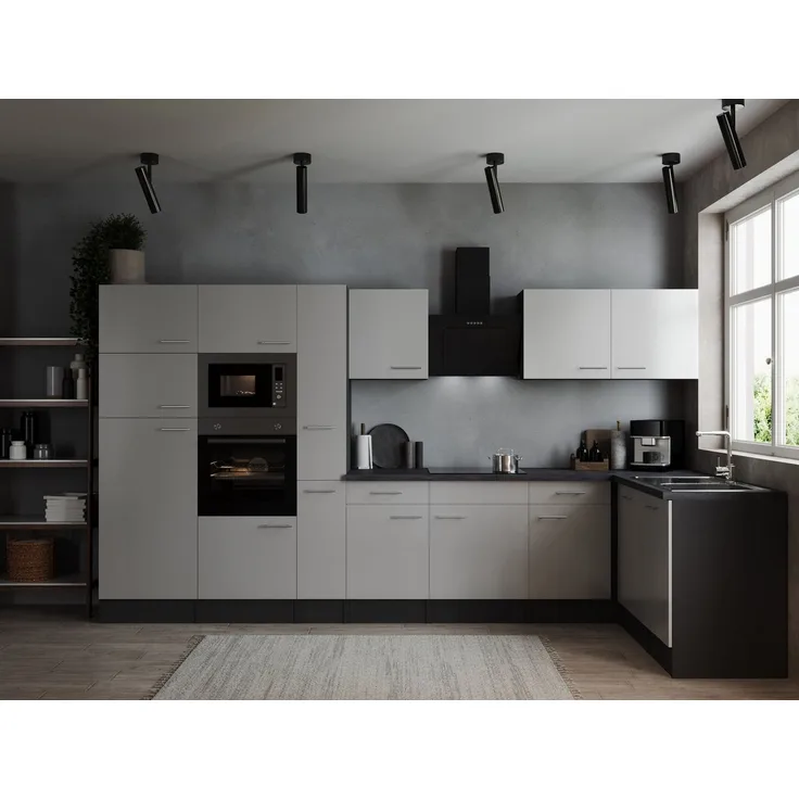 RESPEKTA Winkelküche Oliver, Breite 370 cm, 90 cm Arbeitshöhe, in exklusiver Konfiguration für OTTO