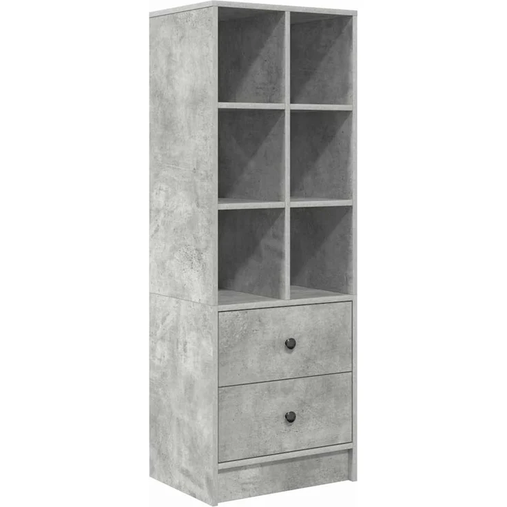 vidaXL Highboard mit Schubladen Beton Grau 45,5 x 34 x 127 cm 869365 – Bild 1