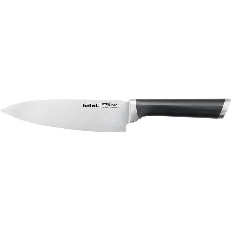 Tefal Kochmesser K25690 Ever Sharp, inkl. Messerschärfer, Edelstahl, exklusive Schleiftechnologie – Bild 1