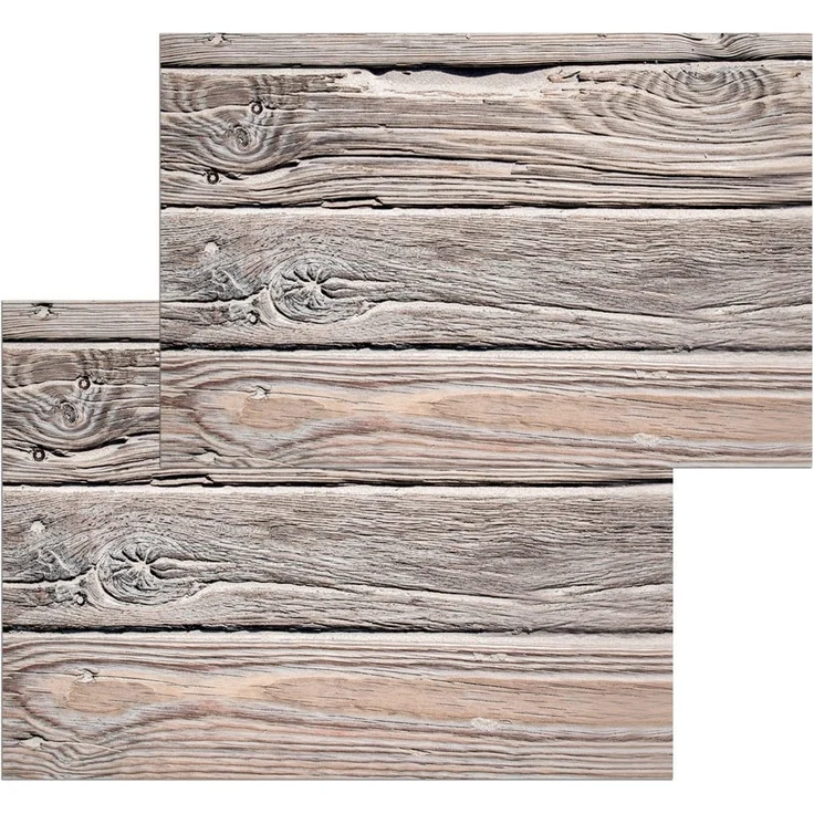 matches21 HOME & HOBBY Fußmatte Türmatte Vintage Holz Landhaus in 40x60 cm als Fussabtreter, rechteckig, Höhe: 5 mm, Rutschfester Türvorleger für innen als waschbare Schmutzfangmatte – Bild 2