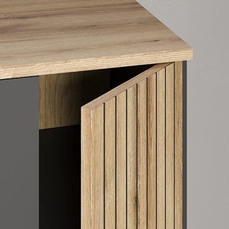 Wohnwand Esteban in grau und Eiche Evoke 340 cm – Bild 10