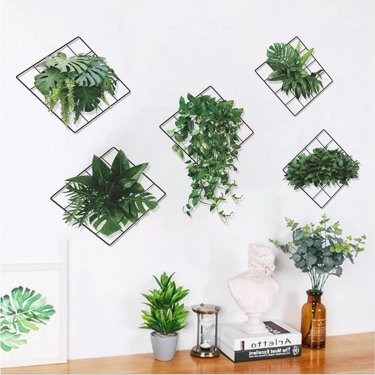 Minicloss Wandsticker Grünen Pflanzen Wandaufkleber, Efeu Blätter Wandsticker, für Küche, Schlafzimmer, Wohnzimmer – Bild 3