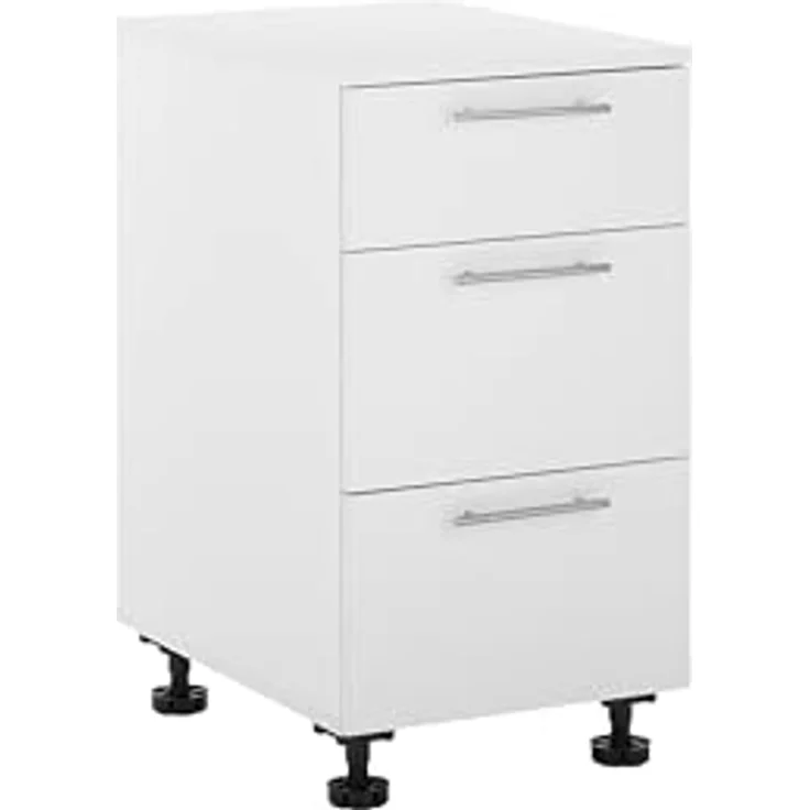 Laundreezy Unterschrank, Weiß - Schubladenschrank für Waschküche & Hauswirtschaftsraum - 50 x 92 x 68 cm (B/H/T) – Bild 2