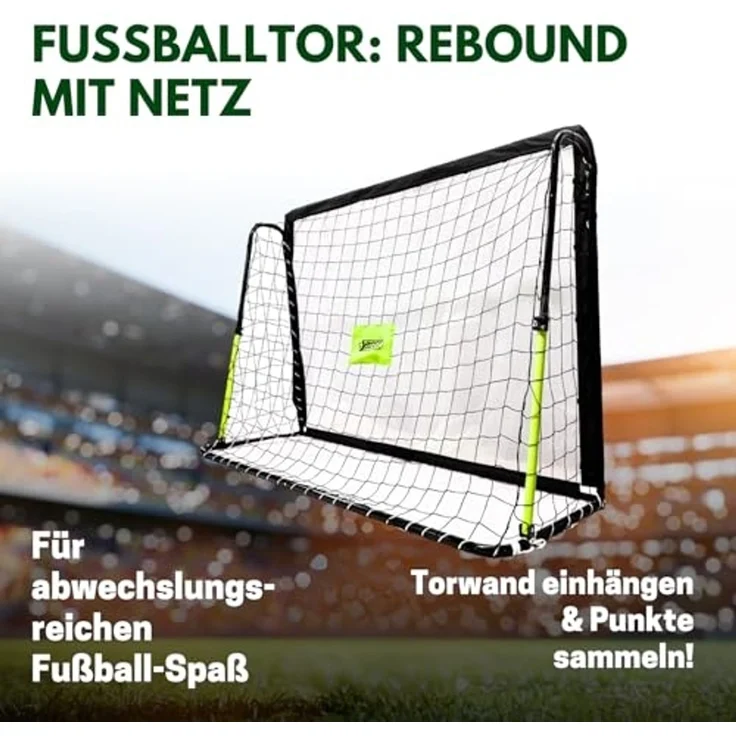 Best Sporting Fußballtor 11050 Fußballtor Rebound 213 x 153 x 76 cm – Bild 2