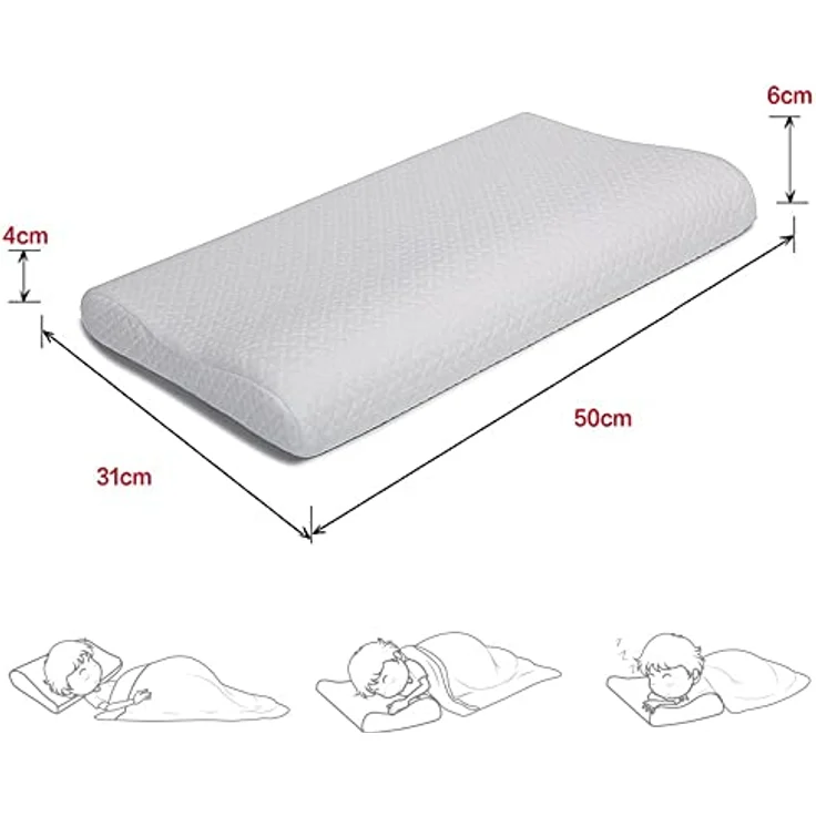 Gesundheit Kinder Kissen für Bett Schlafen Hypoallergenic Memory Schaum kinderkissen Neck-Protector für Kinder（3-10 Jahre） – Bild 6