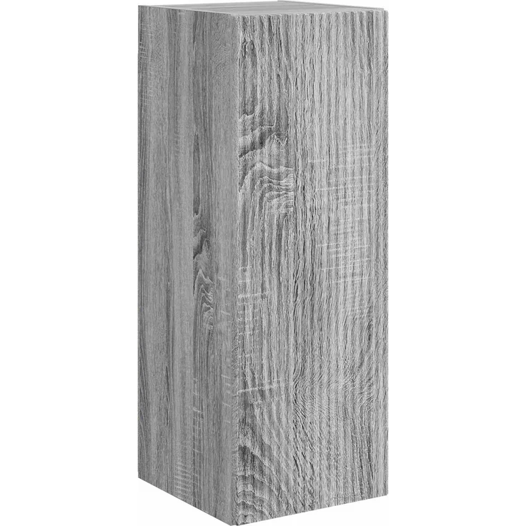 vidaXL TV-Wandregal-Set Wandmontiert 4 pcs Graues Sonoma Holzwerkstoff 3408922 – Bild 6