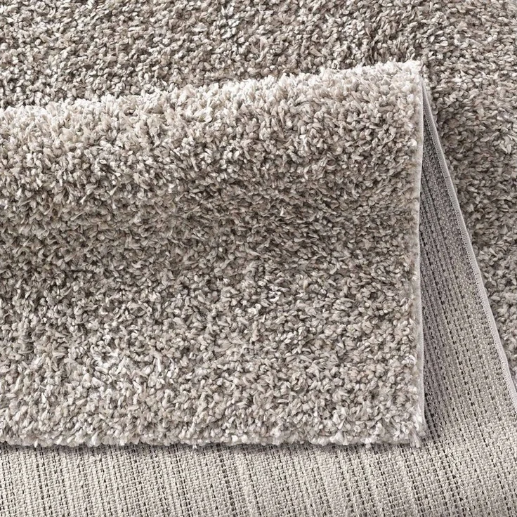 TaCa Home Langflor-Teppich Shaggy Teppich Langflor, rechteckig, Höhe: 35 mm, Wohnzimmer Esszimmer Schlafzimmer Kinderzimmer, Grau - 60 x 90 cm – Bild 3