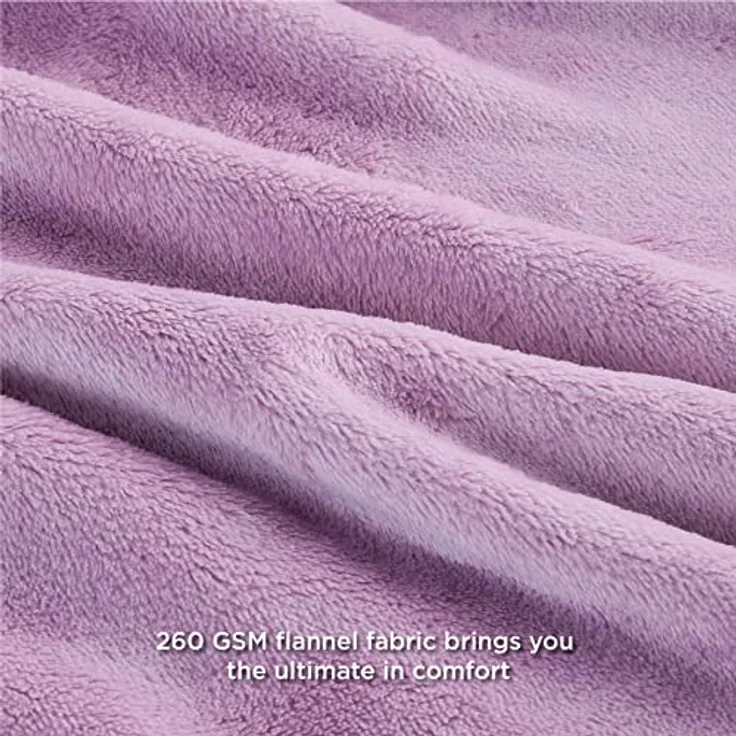 BEDSURE Kuscheldecke Flauschig Decke Fleecedecke - Wohndecke Warm Winter Weich, Sofadecke Kleine, Decke Couch Blanket, Kuscheldecke Kinder, Wohn&Kuscheldecken 130x150 cm, Sofa überwurfdecke Lilla – Bild 5