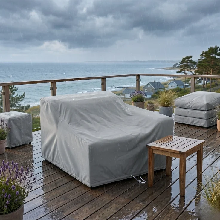 Kettler Abdeckhaube Royal für Gartensessel Endteil links und rechts 110 x 138 cm – Bild 2