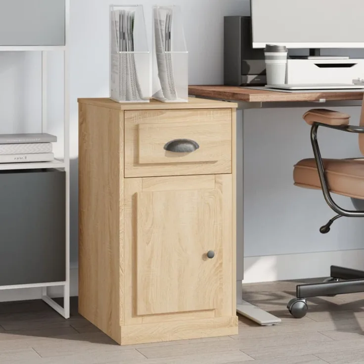 vidaXL Beistellschrank mit Schublade Sonoma-Eiche 40x50x75 cm 816483
