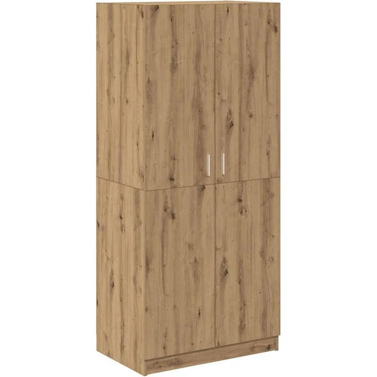vidaXL Kleiderschrank Artisan-Eiche 90x52x200 cm Holzwerkstoff 855885 – Bild 1