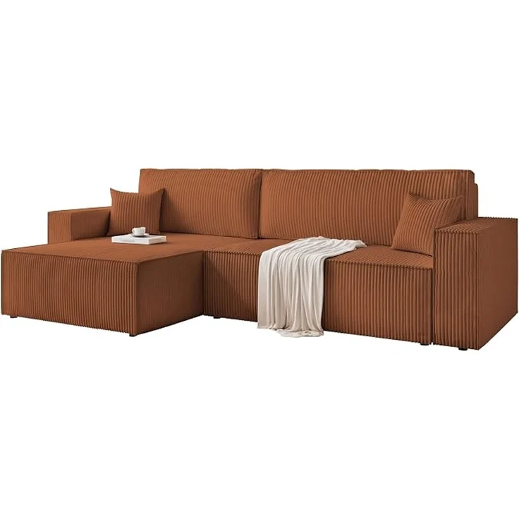 Stilvolles XL-Ecksofa mit Schlaffunktion und Stauraum – Bild 4
