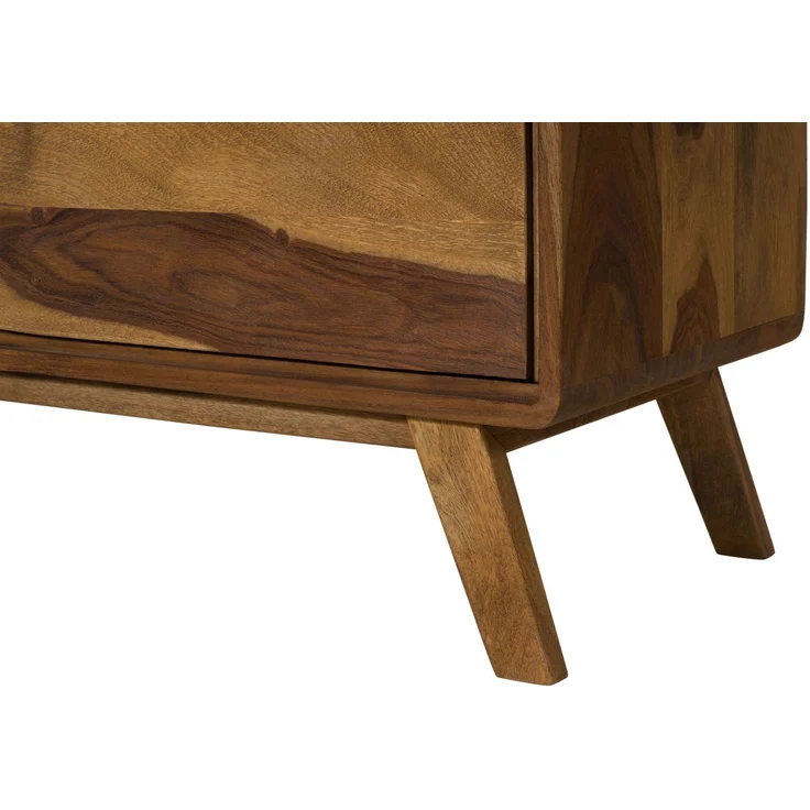 Highboard Sheesham 90x40x145 natur sandgestrahlt lackiert MALMÖ 2 #208 – Bild 4