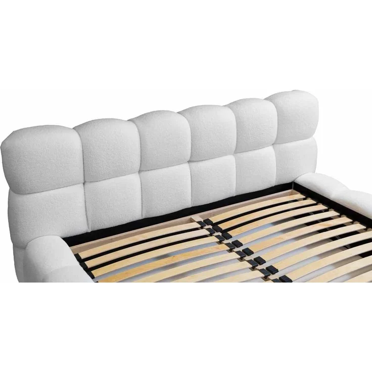 Luxusbetten24 Polsterbett Designer Polsterbett Boston Bouclé, mit Stauraum – Bild 4