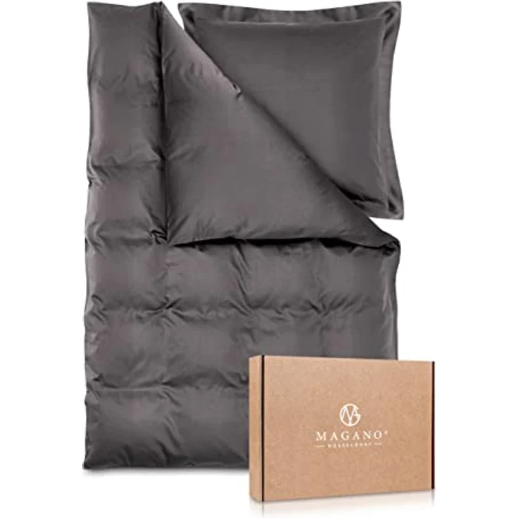 MAGANO Bettwäsche, Luxus Bambus & Baumwolle Satin, 400 TC Luxusqualität, Hypoallergen, Thermoregulierend – Bild 2