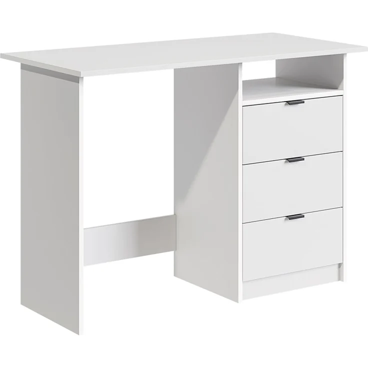 Schreibtisch Meiko Weiß 105 x 50 cm mit Schubladen Vicco – Bild 1