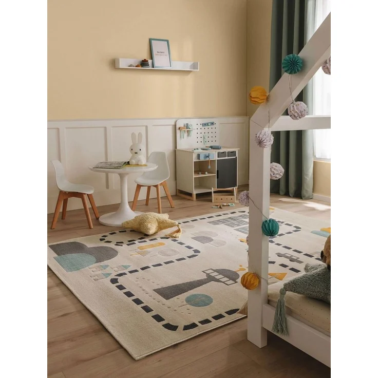benuta Kinderteppich Juno, rechteckig, Höhe: 6 mm, Kunstfaser, Berber, Ethno-Style, Wohnzimmer – Bild 5