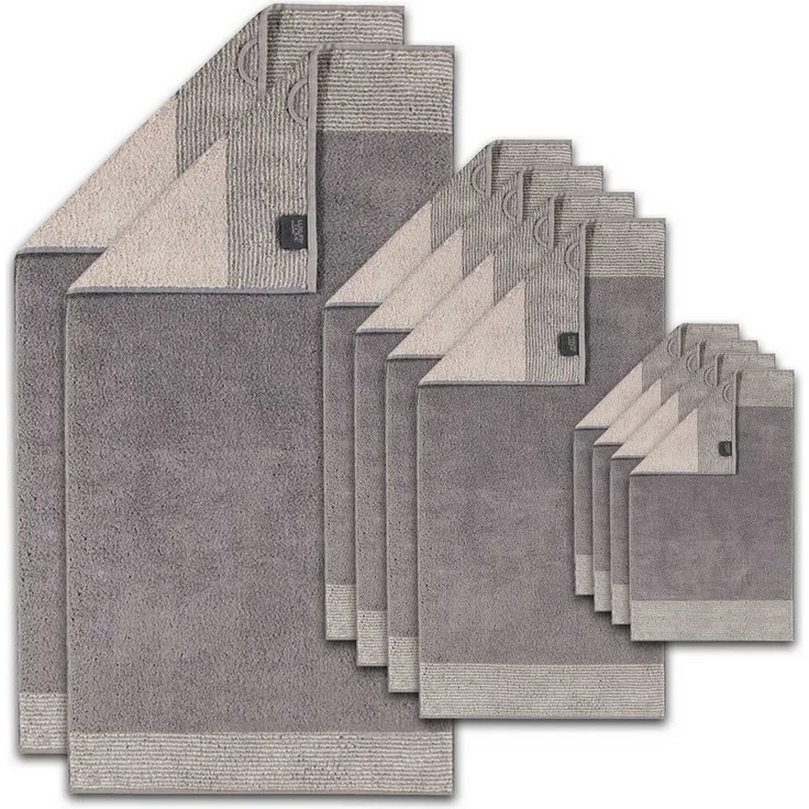 Cawö Handtuch Unisex Handtuch 1er Pack, 10er Pack Baumwolle, Frottier (Set, 10-St)