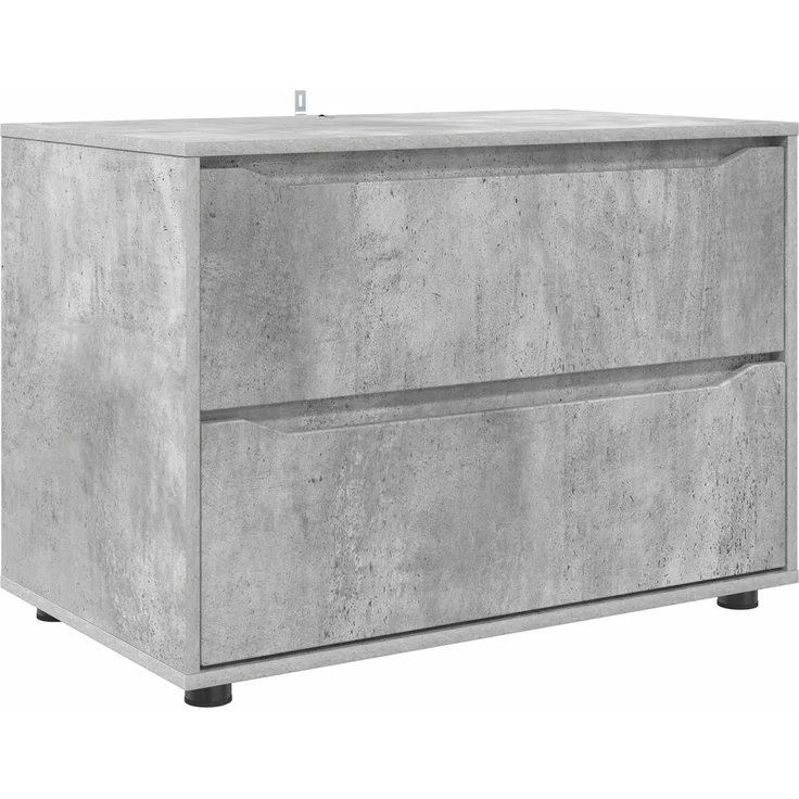 vidaXL Aufbewahrungsschrank 80 x 48 x 57 cm Holzwerkstoff Betongrau 888820 – Bild 2