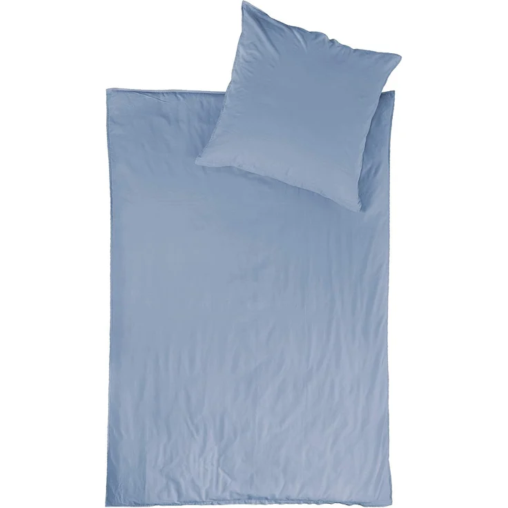 jilda-tex Bettwäsche Lissabon, Renforcé (Bio-Baumwolle), 2 teilig, unifarben, stonewashed und in vielen Farben – Bild 1