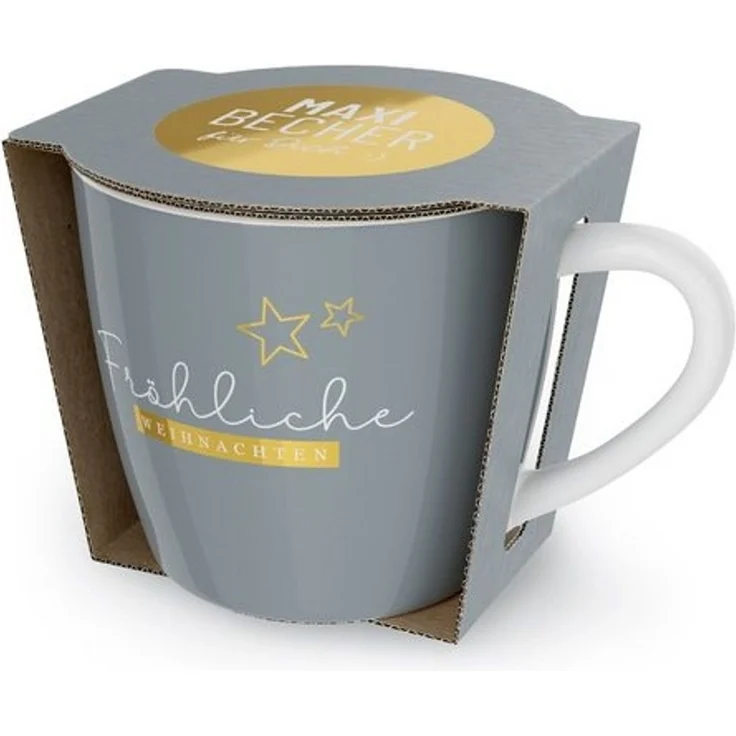 Weihnachtstasse Kaffeetasse Kaffee Tee Tasse Becher 400ml la vida Cosy Christmas Stern 910195