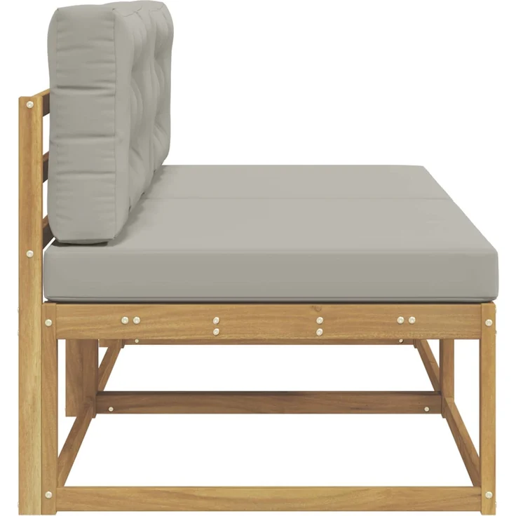 vidaXL Outdoor Mittelsofa 2 stk. 2-Sitzer Massivholz Akazie 901542 – Bild 4