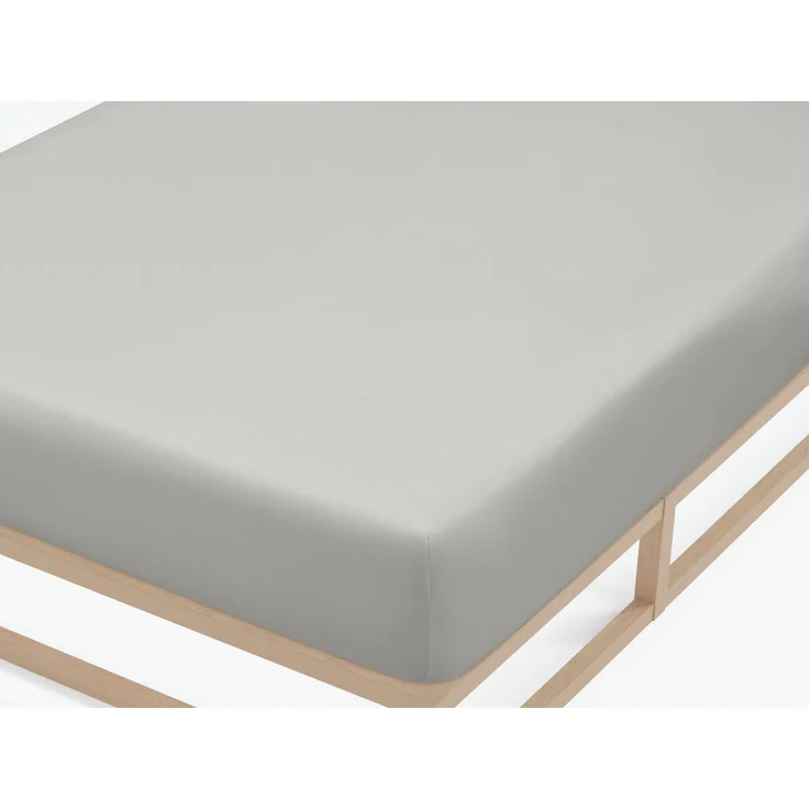 biberna Feinjersey-Spannbetttuch 0077144, sturmgrau, 1x 90x190 cm - 100x200 cm – Bild 1