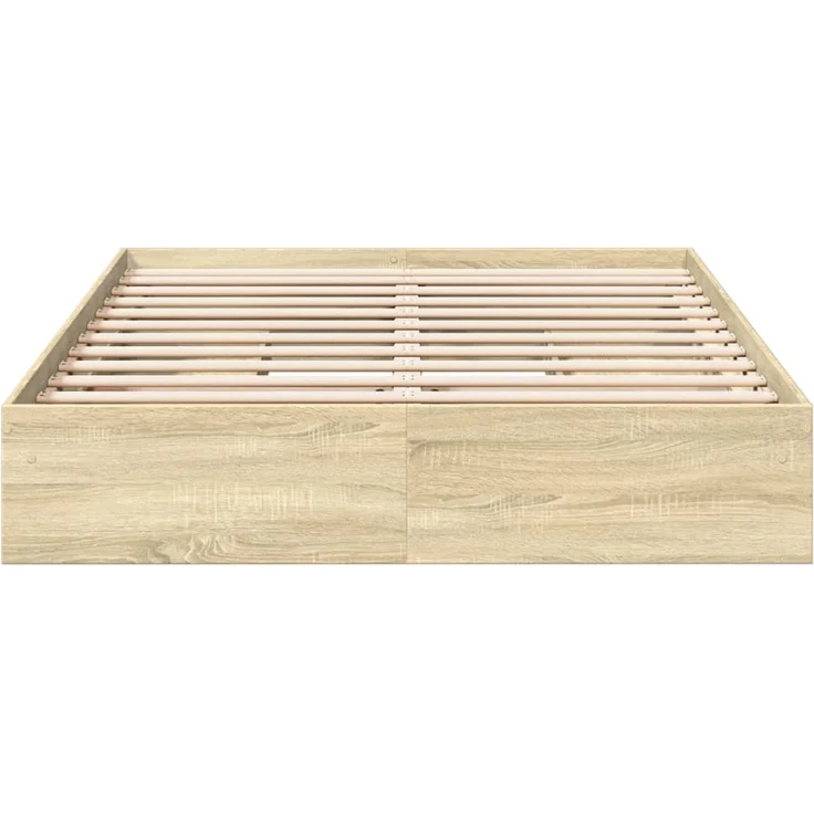 vidaXL Bettgestell mit Schubladen Sonoma-Eiche 150x200cm Holzwerkstoff 3280652 – Bild 4
