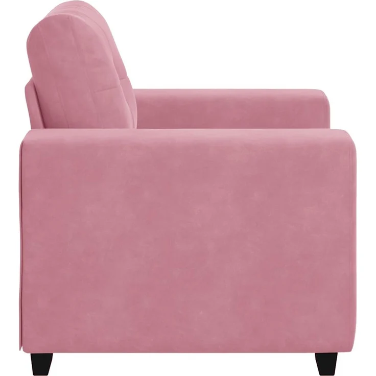 vidaXL Sessel Rosa 100x78x80 cm Samt 4105101 – Bild 5