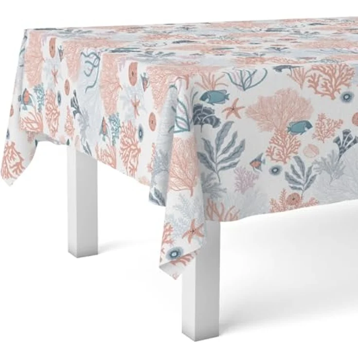Tischdecke, Wachstuch, Rot, 180 x 140 cm – Bild 2