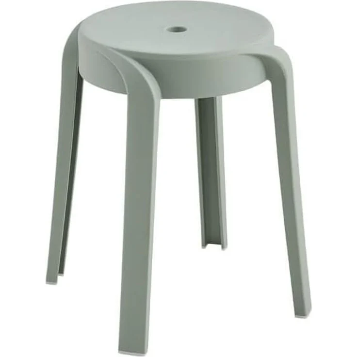 Home Deluxe Hocker NIVO - Grün, Polypropylen, 33 x45 x33 cm – Bild 1