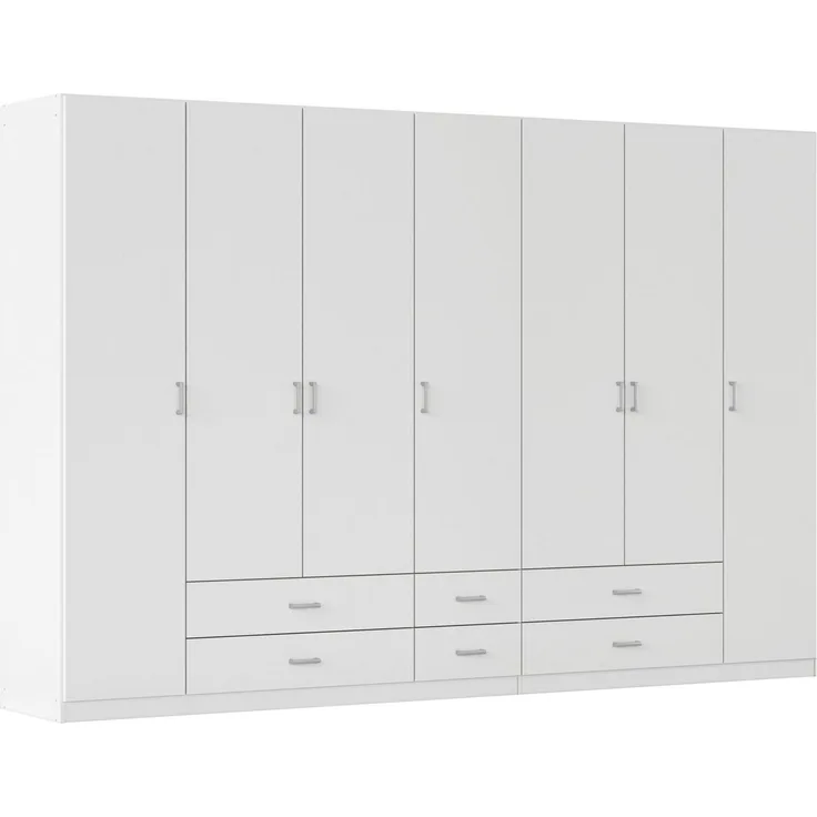 rauch Drehtürenschrank Kleiderschrank Garderobe GAMMA Breiten 91/136/181/226/271/315/360 cm (in 3 Ausstattungen BASIC/CLASSIC/PREMIUM (inkl. SOFT-CLOSE-Funktion) mit Schubladen, verschiedene Griff-Varianten TOPSELLER MADE IN GERMANY