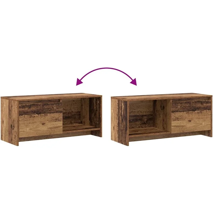 vidaXL TV-Schrankset Altholz 90 x 35 x 40 cm Holzwerkstoff 875231 – Bild 10