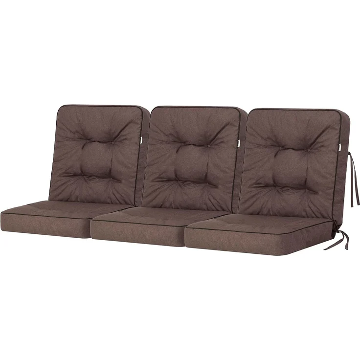 Bjird Bankauflage Venus 50 cm, 60 cm, 100 cm, 120 cm, 150 cm, 180 cm, (3 St), für Gartenbank und Hollywoodschaukel – Bild 1