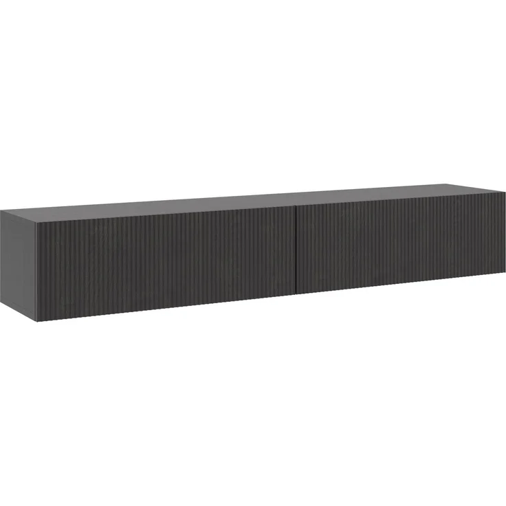 Selsey 'Nolie' TV-Hängeboard 2-türig, Holzoptik Esche Schwarz, ca. 28 x 175 x 31 cm – Bild 1
