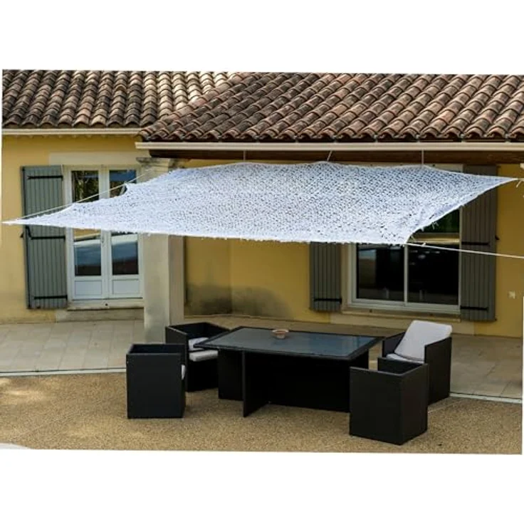WERKA PRO Weiße perforierte Sonnenschutzplane 3x3 m – Bild 6